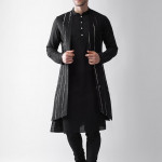 Men White Floral Printed Kurta