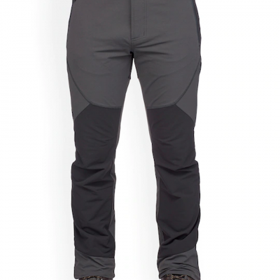 Men Charcoal Grey Mountain Trekking Trousers