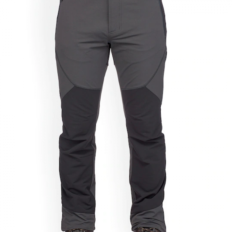 Men Charcoal Grey Mountain Trekking Trousers